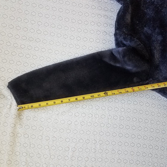 Fila Sport Womens Faux Fur Fleece Zip Up Jacket Navy Blue Super Soft Size 1X - Picture 8 of 9